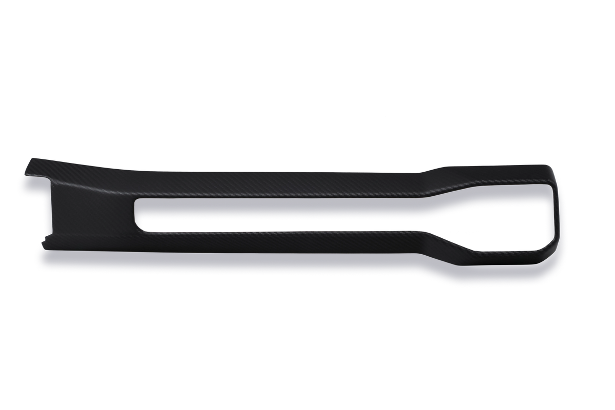 Dry carbon fiber interior trim detail for Mustang S650