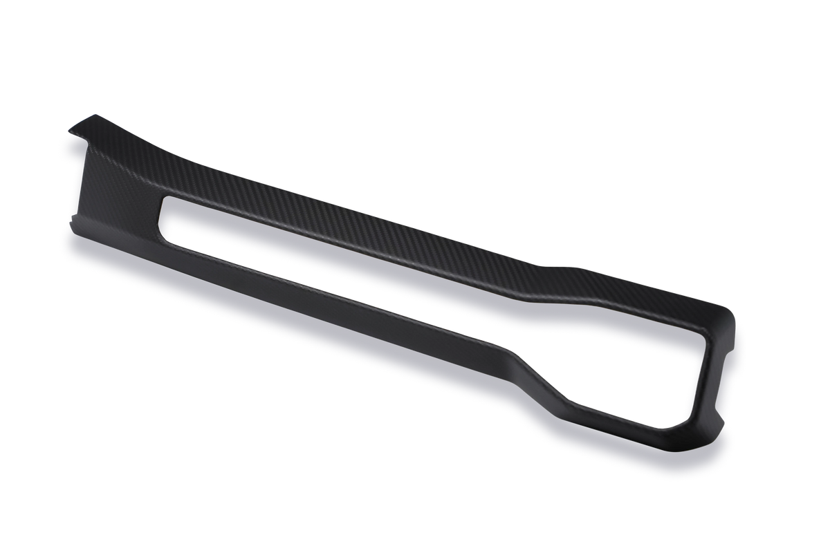 Dry carbon fiber interior trim detail for Mustang S650