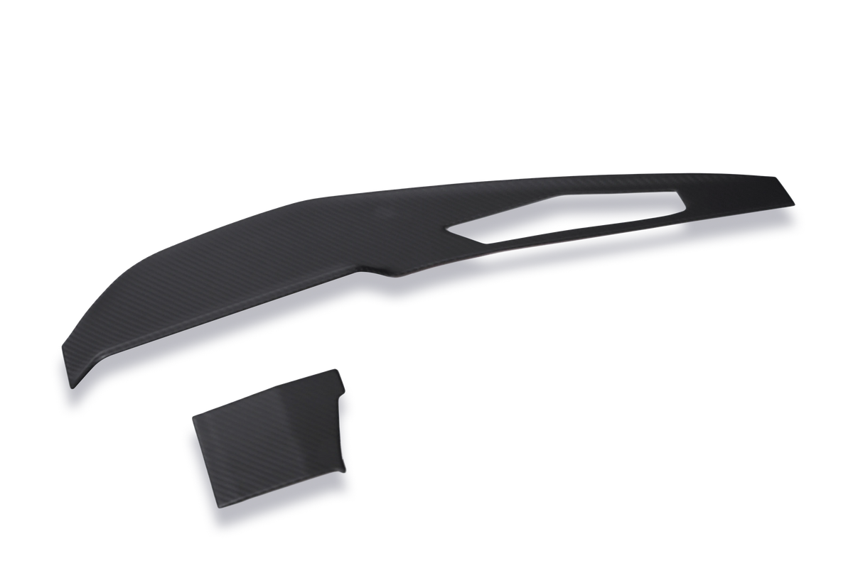 Dry carbon fiber interior trim detail for Mustang S650