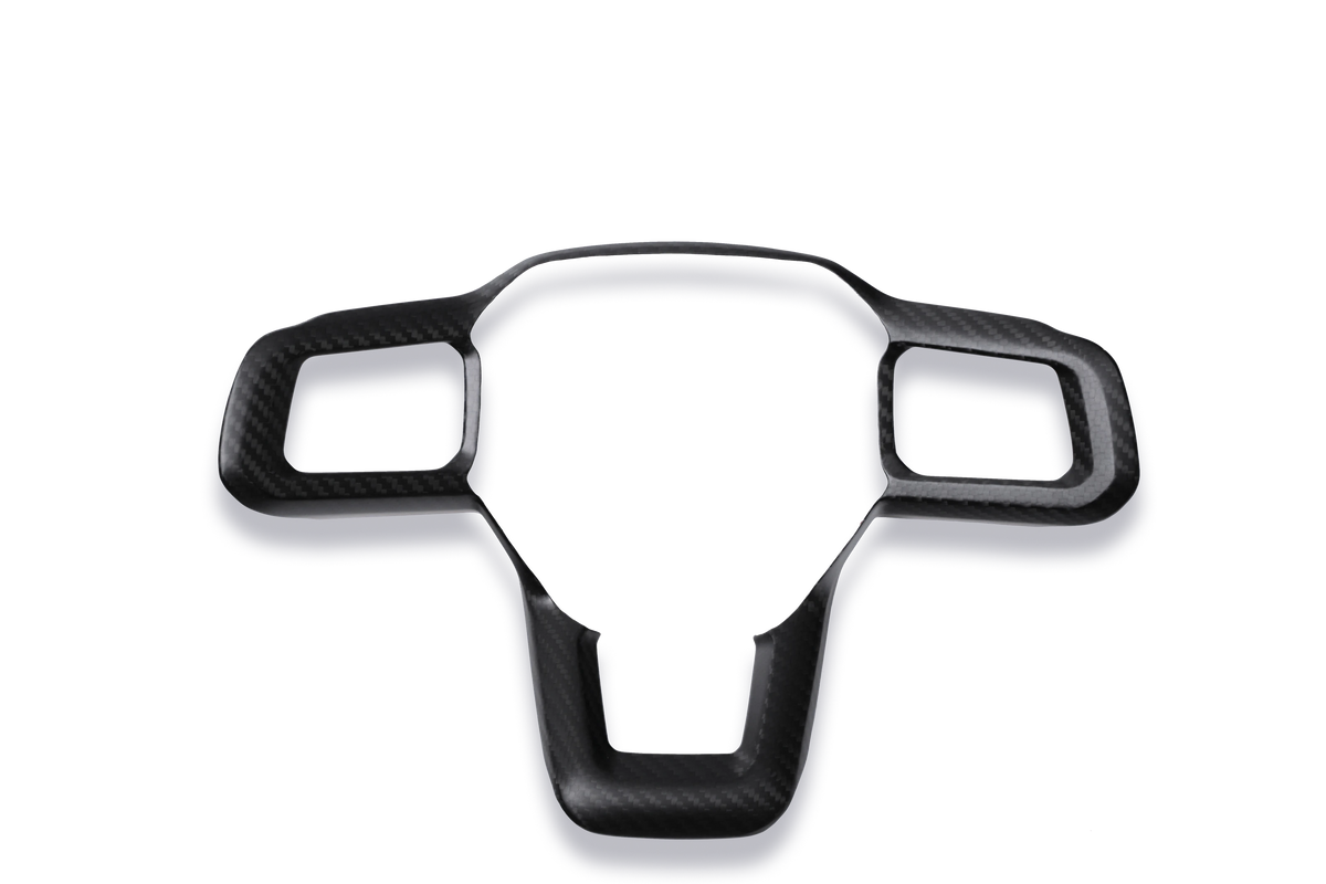 Dry carbon fiber interior trim detail for Mustang S650