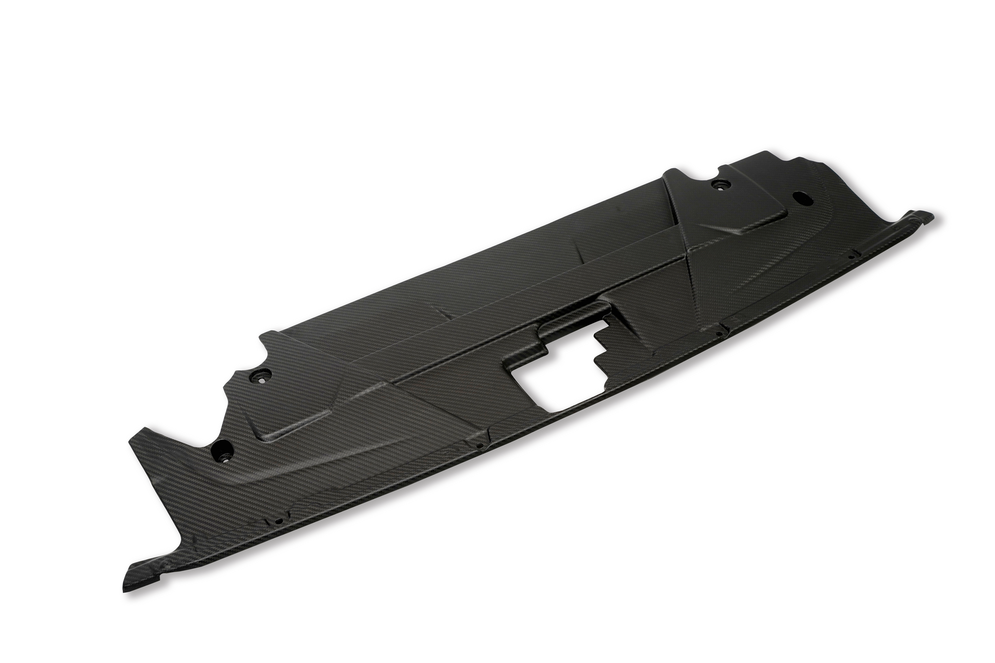 Carbon fiber radiator shroud for Ford Mustang S650 engine bay
