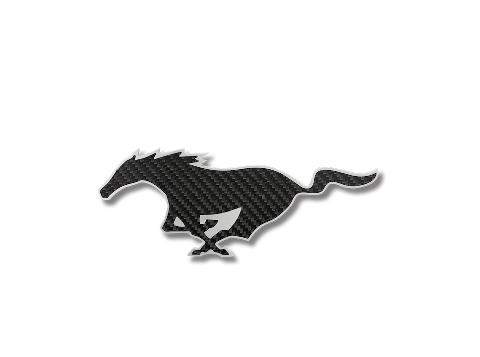 CARBON FIBER MUSTANG LOGO - Recon