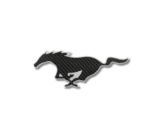 CARBON FIBER MUSTANG LOGO - Recon