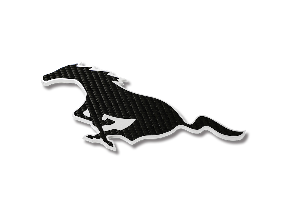 CARBON FIBER MUSTANG LOGO - Recon