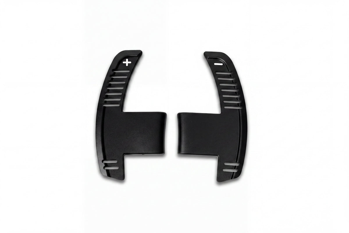 Midnight black billet shift paddles for Mustang S650