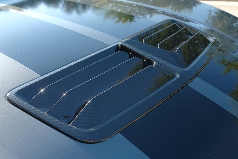 Hood vent on car, second angle