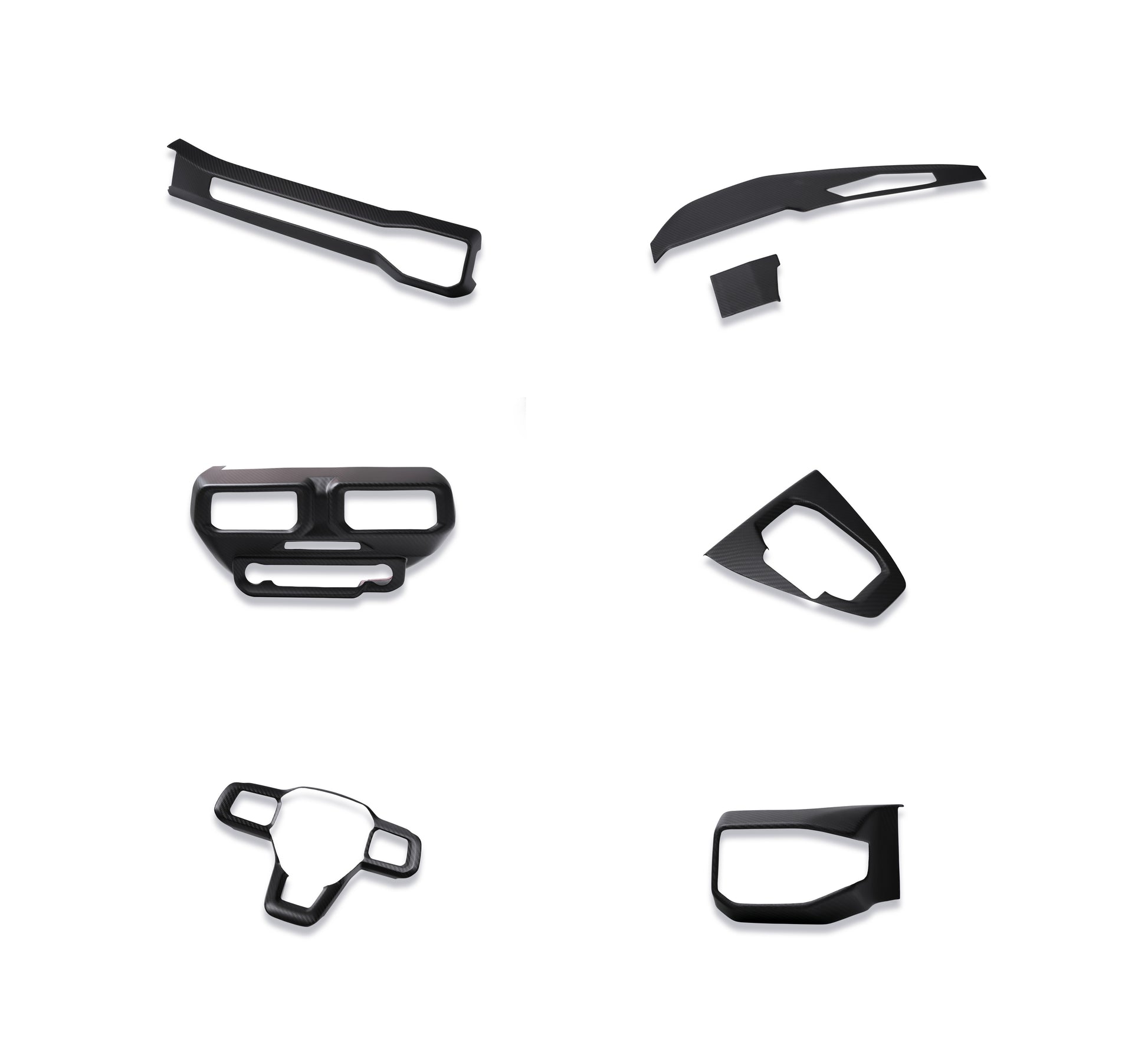 Recon dry carbon fiber interior trim kit for Ford Mustang S650
