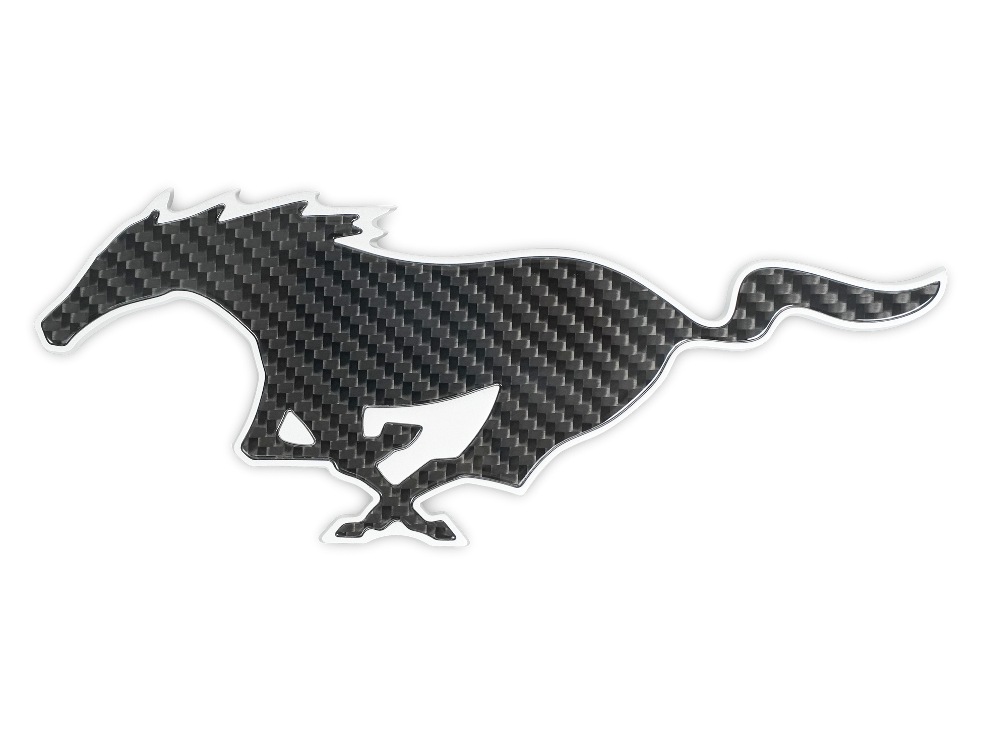 Carbon Fiber Mustang Logo