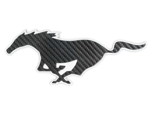 Carbon Fiber Mustang Logo