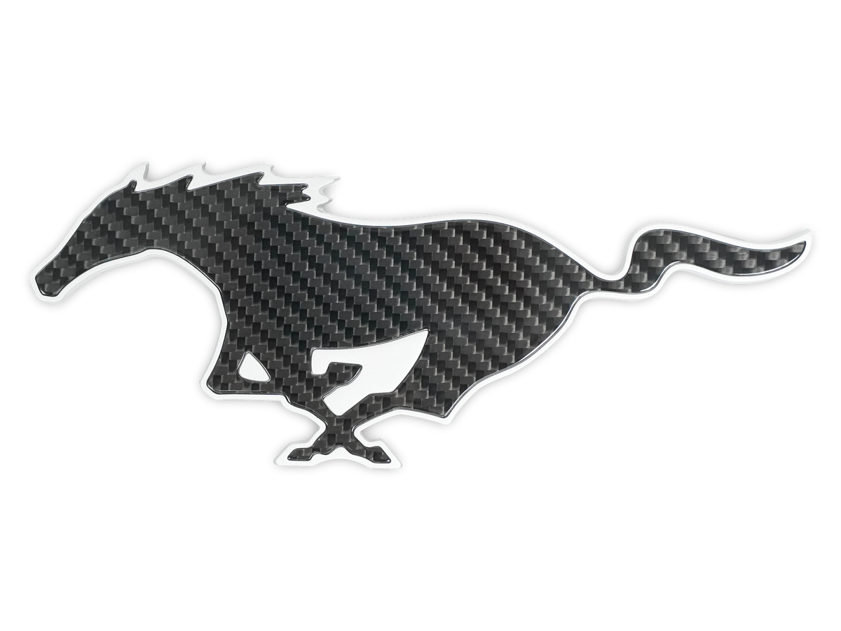 Carbon Fiber Mustang Logo